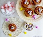 Easter Chocolate Nest Cupcakes - gluten free | the pink rose bakery