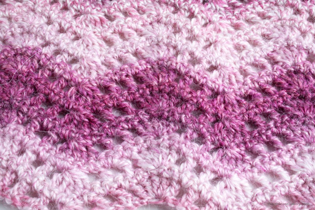 Simple Crochet Scarf | The Pink Rose Bakery