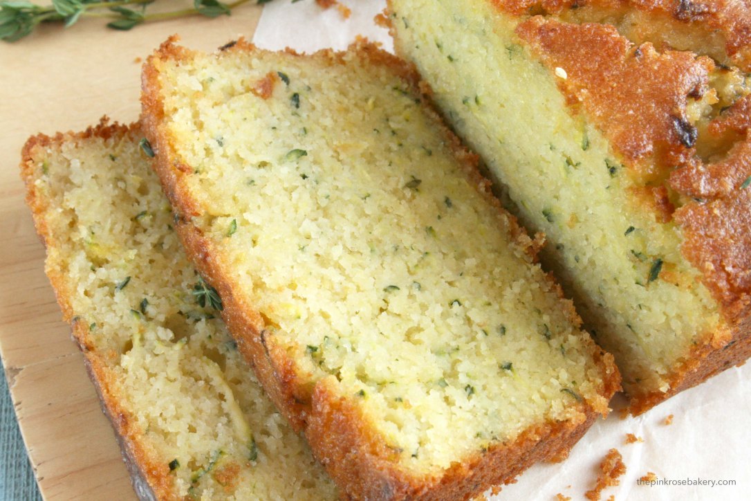 Courgette, Lemon & Thyme Cake {gluten free} | The Pink Rose Bakery